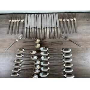Tudor Plate- Oneida Community Silverware Set- 54 Total Pieces